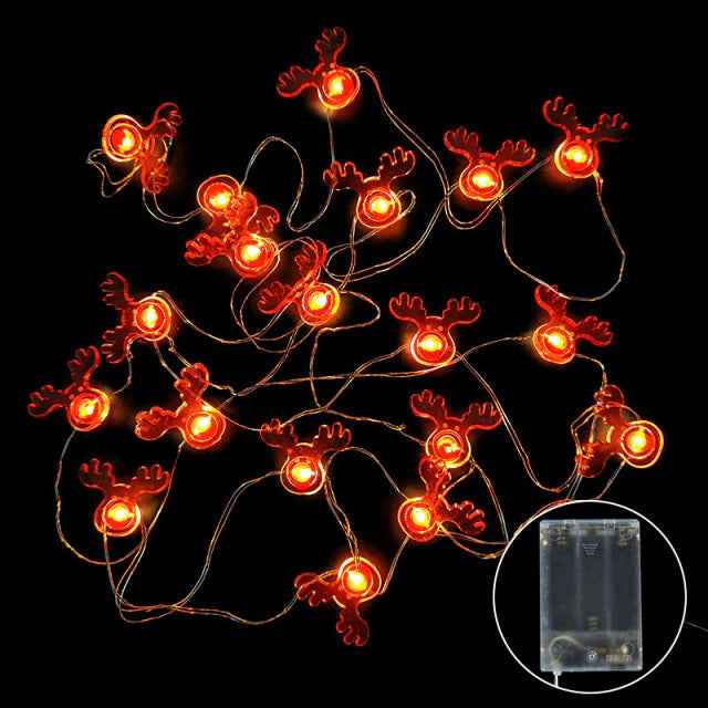 Kerstlampjes - Lampjes - Versiering - Kerst - Kerstman - Kerstboom - Kerst - Kerstmis - Christmas - Xmas - 2m - Rendier