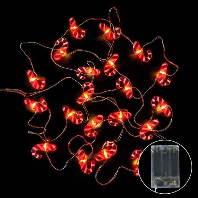 Kerstlampjes - Lampjes - Versiering - Kerst - Kerstman - Kerstboom - Kerst - Kerstmis - Christmas - Xmas - 2m - Zuurstok