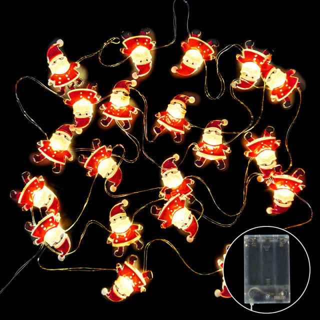 Kerstlampjes - Lampjes - Versiering - Kerst - Kerstman - Kerstboom - Kerst - Kerstmis - Christmas - Xmas - 2m - Kerstman