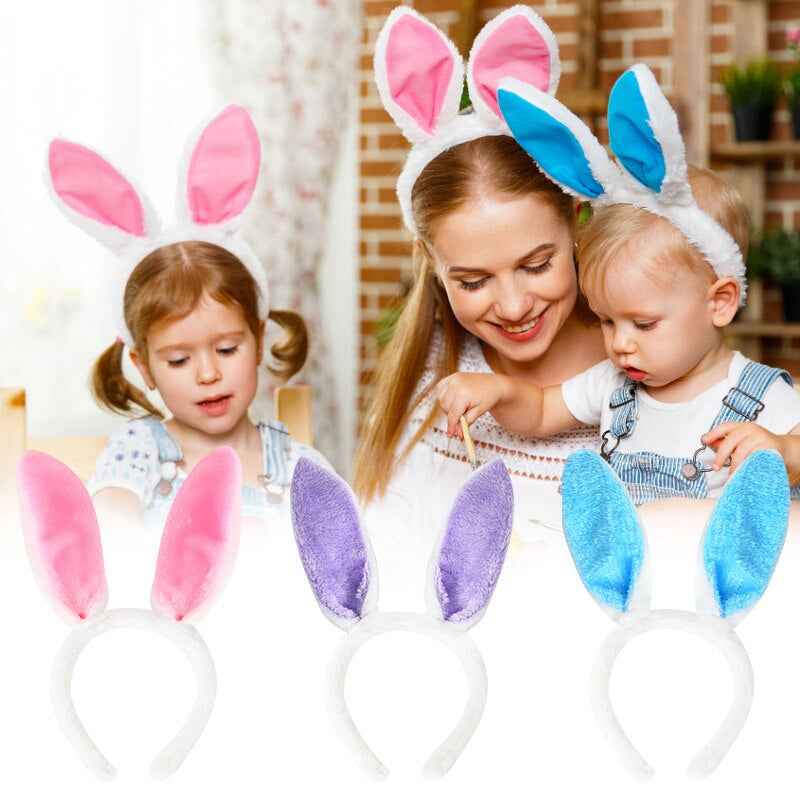 Pasen - Easter - Paashaas - Hoofdband - Diadeem - Set van 2 in Willekeurige kleuren - Bunny Ears