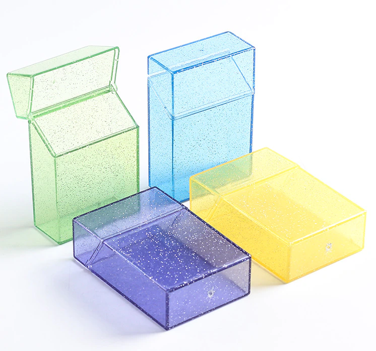 Sigarettenhouder - Opbergbox - Sigarettendoosje - Sigaretten opberg doos - Plastic Kunststof - Paars