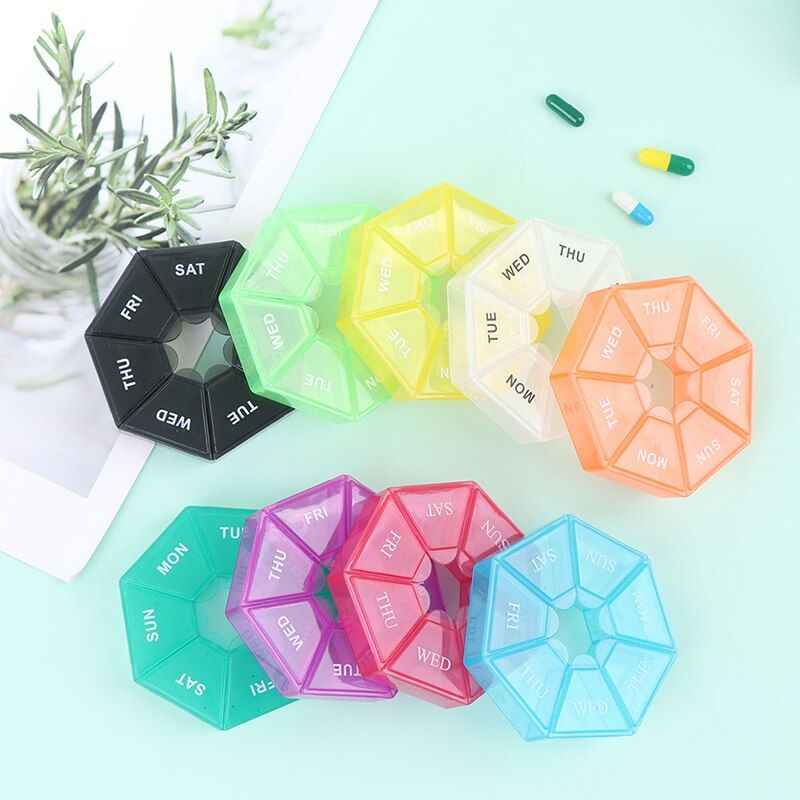 Pillendoosje - Pillenbox - Opbergbakje - Ma-Zo - 7 dagen - Blauw