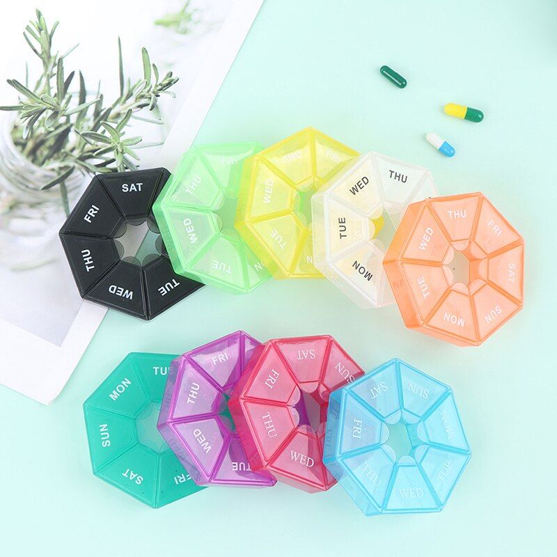 Pillbox - Pillbox - Storage box - Mon-Sun - 7 days - White