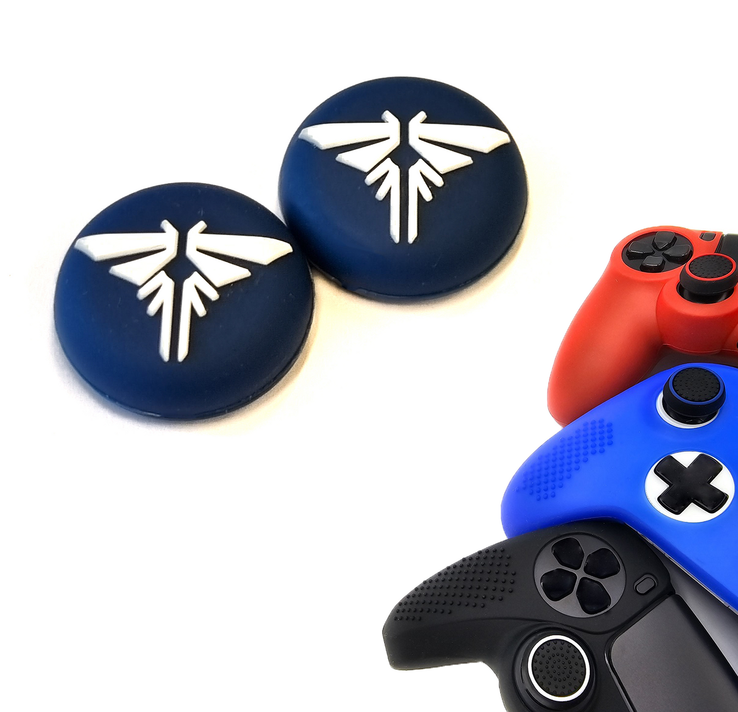 Gaming Thumb Grips | Performance Anti-slip Thumbsticks | Joystick Cap Thumb Grips | Angel - Blue/White | Accessories suitable for Playstation PS4 PS5 &amp; Xbox &amp; Nintendo Pro Controller