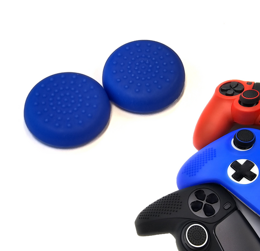 Gaming Thumb Grips | Performance Anti-slip Thumbsticks | Joystick Cap Thumb Grips | Thumbs Dots - Blue | Accessories suitable for Playstation PS4 PS5 &amp; Xbox &amp; Nintendo Pro Controller