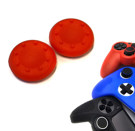 Gaming Thumbgrips | Performance Antislip Thumbsticks | Joystick Cap Thumb Grips | Thumbgrips 8 stippen - Rood | Accessoires geschikt voor Playstation PS4 PS5 & Xbox & Nintendo Pro Controller