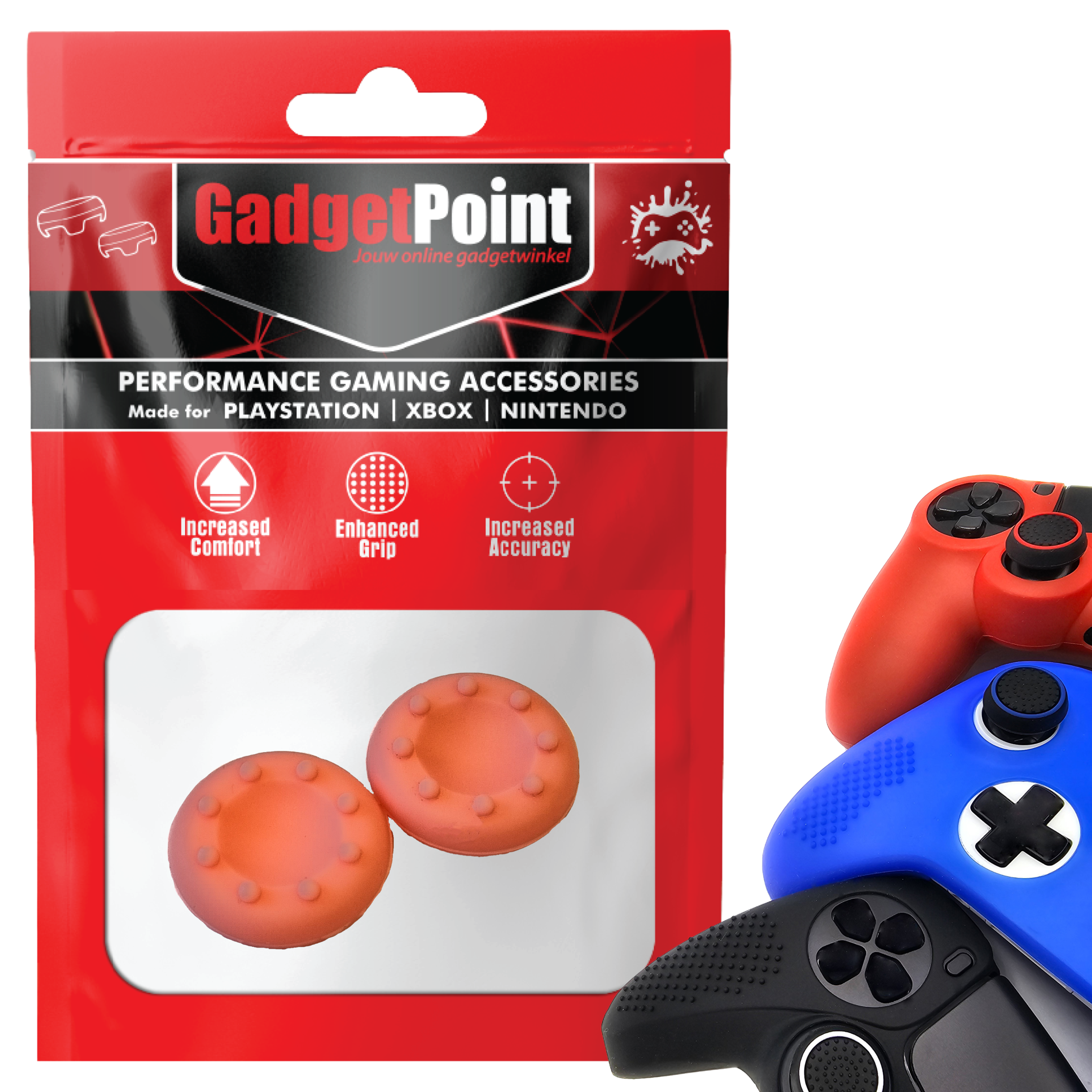 Gaming-Daumengriffe | Performance Anti-Rutsch-Daumenstifte | Joystick-Kappen-Daumengriffe | Daumengriffe 8 Punkte - Pink | Zubehör passend für Playstation PS4 PS5 &amp; Xbox &amp; Nintendo Pro Controller