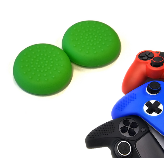 Gaming Thumbgrips | Performance Antislip Thumbsticks | Joystick Cap Thumb Grips | Thumbgrips 8 stippen - Groen | Accessoires geschikt voor Playstation PS4 PS5 & Xbox & Nintendo Pro Controller