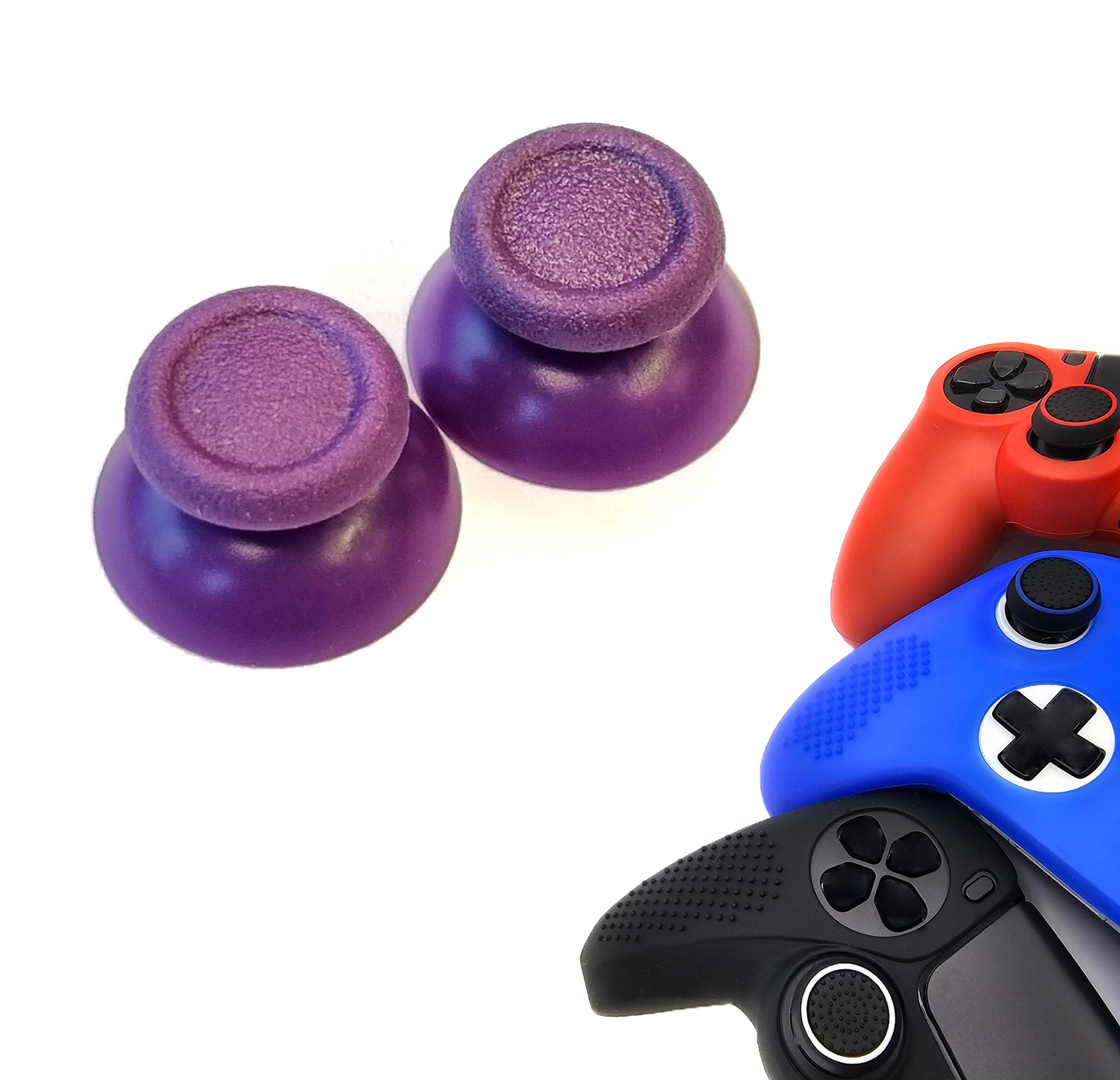 Gaming Thumbgrips | Performance Antislip Thumbsticks | Joystick Cap Thumb Grips | Joy Sticks - Paars | Accessoires geschikt voor Playstation PS4 PS5 & Xbox & Nintendo Pro Controller