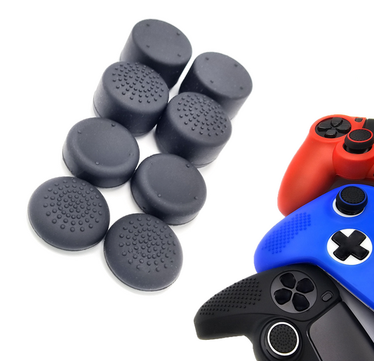 Gaming Thumbgrips | Performance Antislip Thumbsticks | Joystick Cap Thumb Grips | Accessoires geschikt voor Playstation PS4 PS5 & Xbox & Nintendo Pro Controller | Zwart