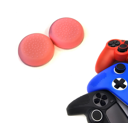 Gaming Thumb Grips | Performance Anti-slip Thumbsticks | Joystick Cap Thumb Grips | Thumbs Dots - Pink | Accessories suitable for Playstation PS4 PS5 &amp; Xbox &amp; Nintendo Pro Controller