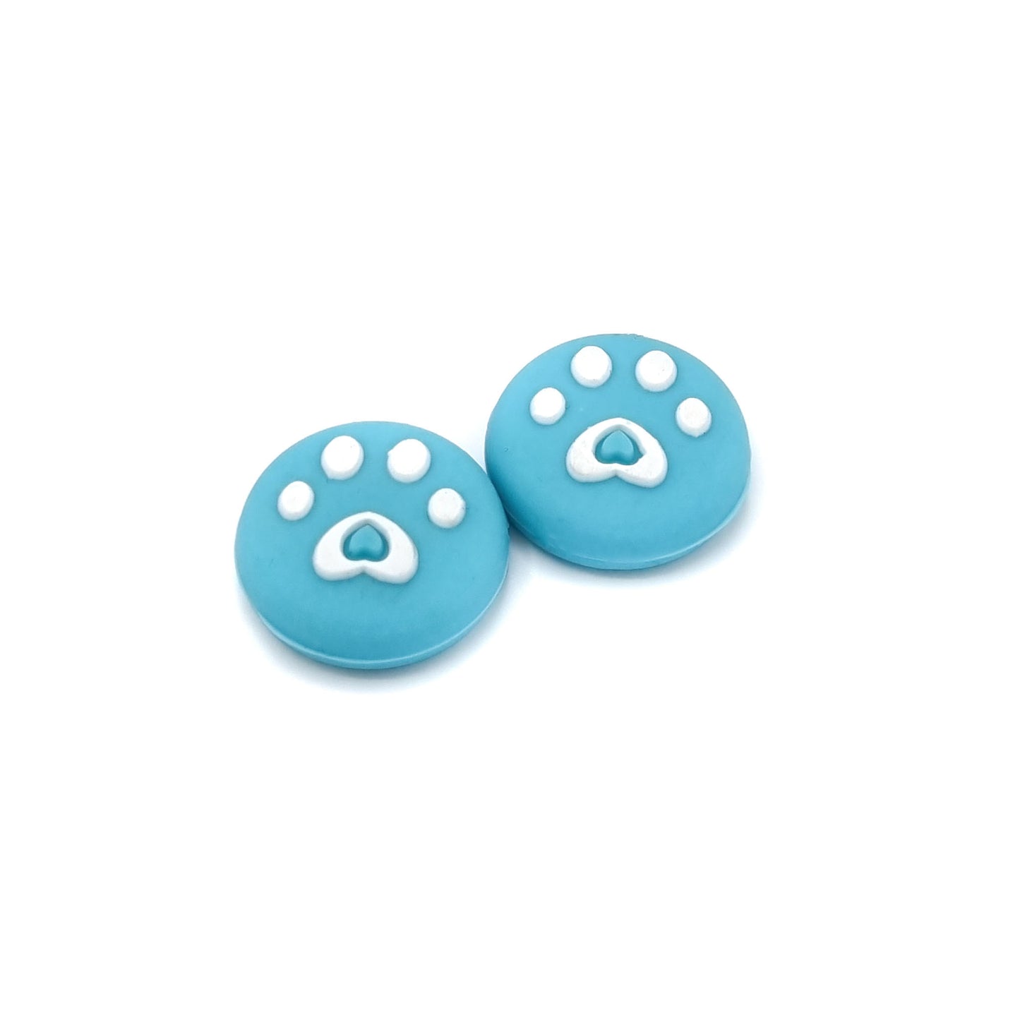 Gaming Thumbgrips | Performance Antislip Thumbsticks | Joystick Cap Thumb Grips | Pootjes - Lichtblauw met Wit | Accessoires geschikt voor Nintendo Switch Joy-Con Controllers