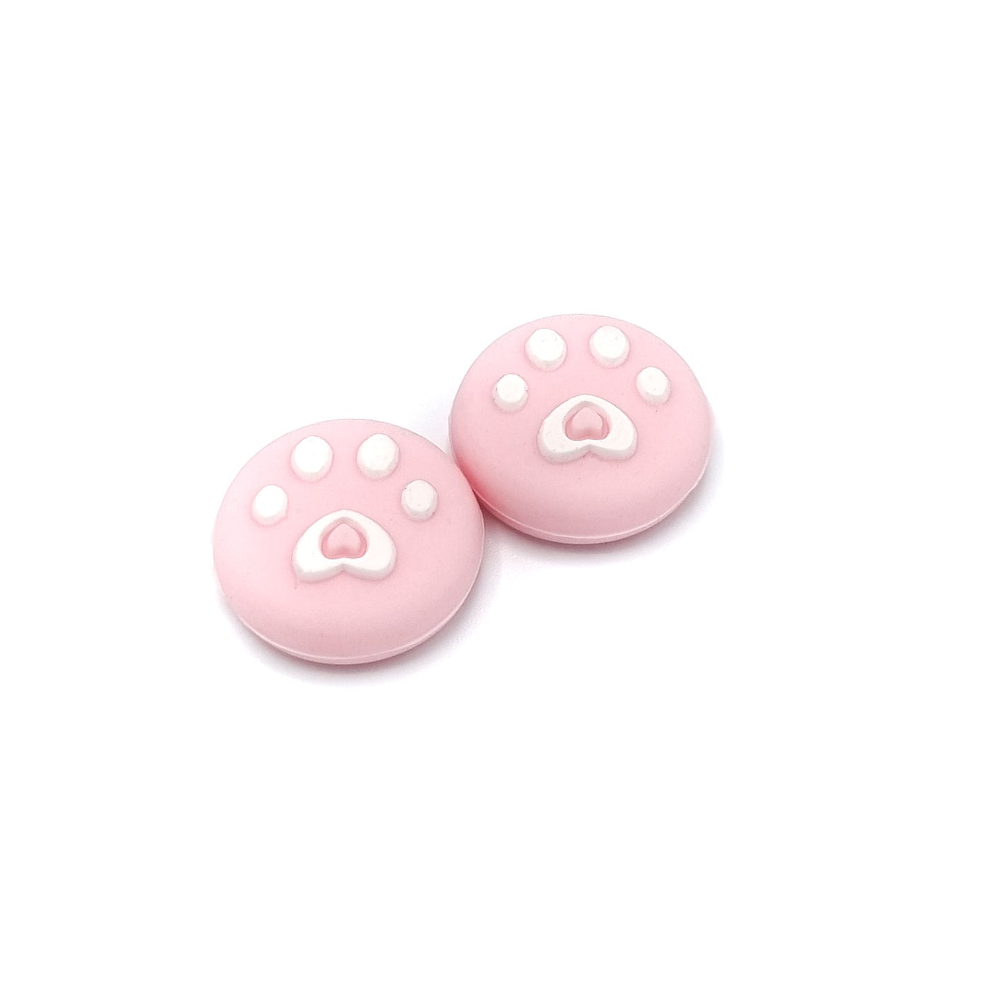 Gaming Thumbgrips | Performance Antislip Thumbsticks | Joystick Cap Thumb Grips | Pootjes - Lichtroze met Wit | Accessoires geschikt voor Nintendo Switch Joy-Con Controllers