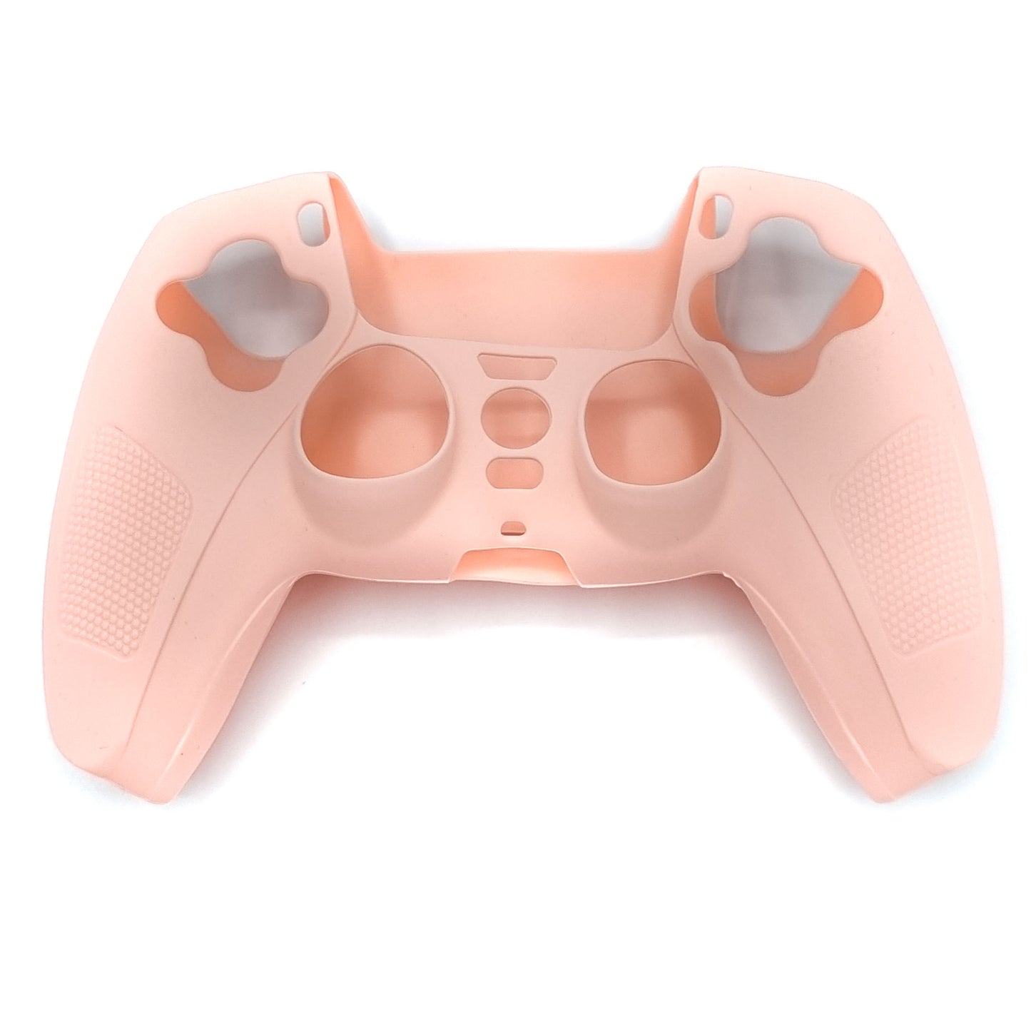 Silikon-Game-Controller-Hüllen | Performance Anti-Rutsch-Hautschutzhülle | Softcover-Griffhülle | Rosa mit Griff | Zubehör passend für Playstation 5 - PS5