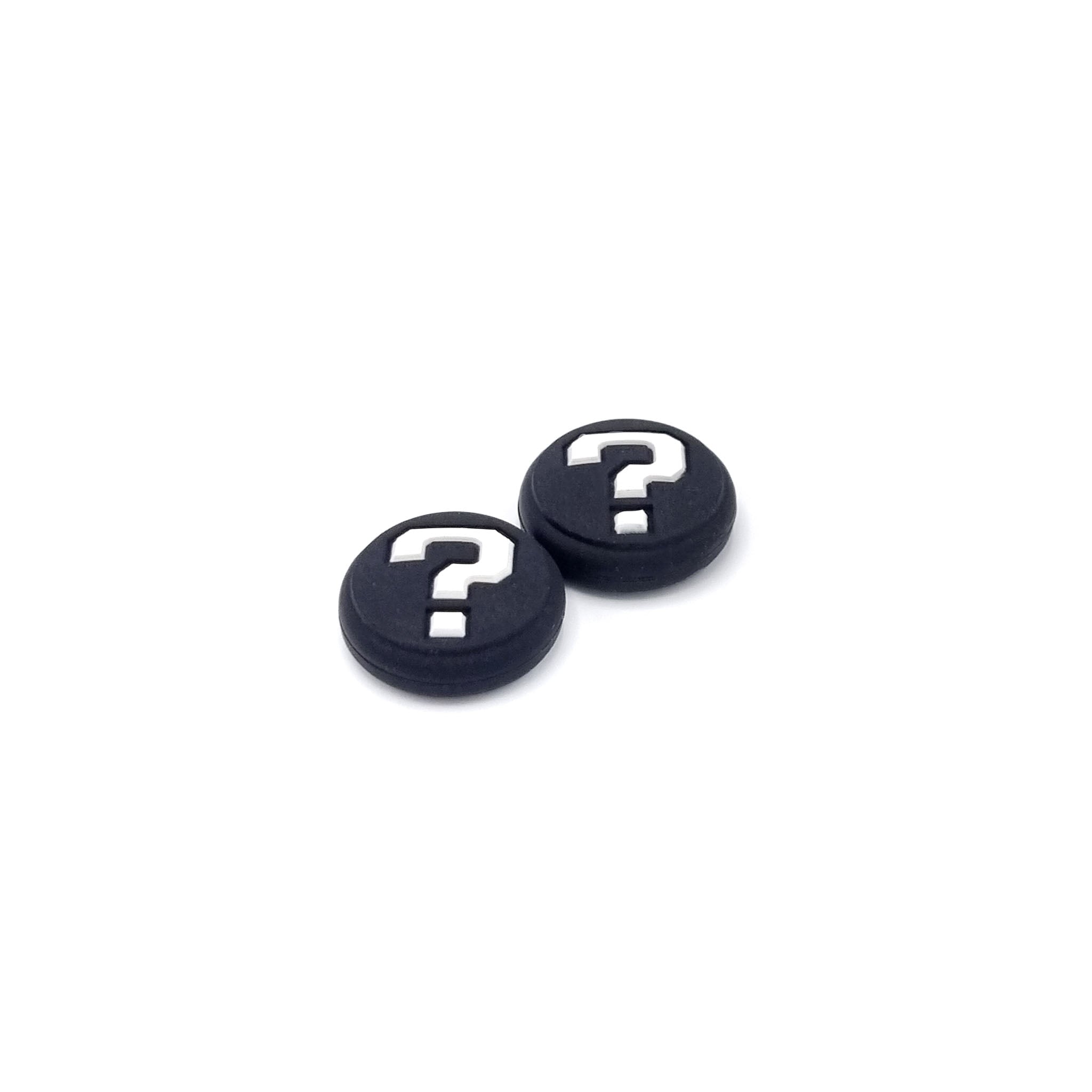 Gaming Thumb Grips | Performance Thumbsticks | Accessoires geschikt voor Nintendo Switch Joy-Con Controller(s) | Thumbgrips | Vraagteken - Zwart