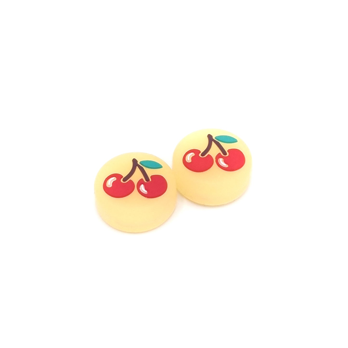 Gaming Thumbgrips | Performance Antislip Thumbsticks | Joystick Cap Thumb Grips | Fruit - Kers geel | Accessoires geschikt voor Nintendo Switch Joy-Con Controllers