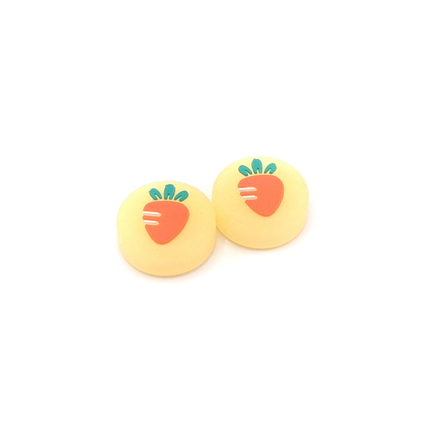 Gaming Thumbgrips | Performance Antislip Thumbsticks | Joystick Cap Thumb Grips | Fruit - Wortel geel | Accessoires geschikt voor Nintendo Switch Joy-Con Controllers