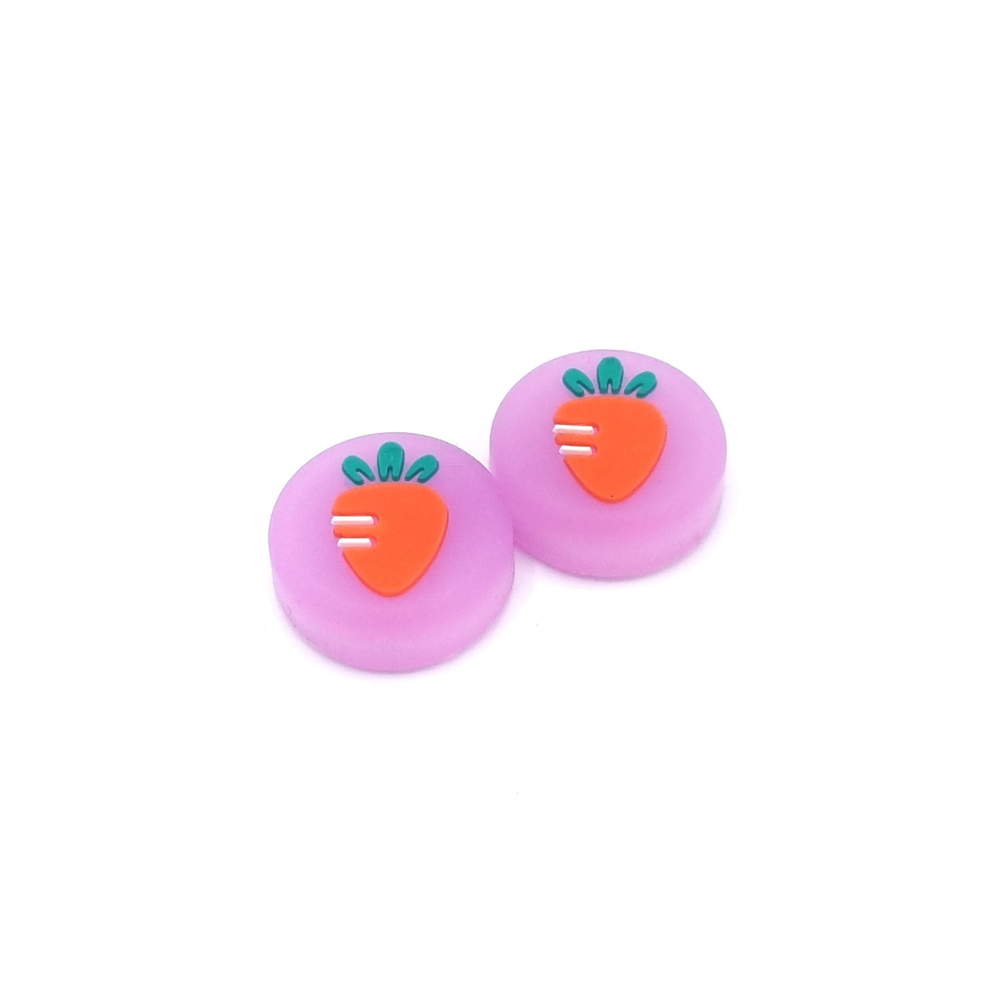 Gaming Thumbgrips | Performance Antislip Thumbsticks | Joystick Cap Thumb Grips | Fruit - Wortel paars | Accessoires geschikt voor Nintendo Switch Joy-Con Controllers