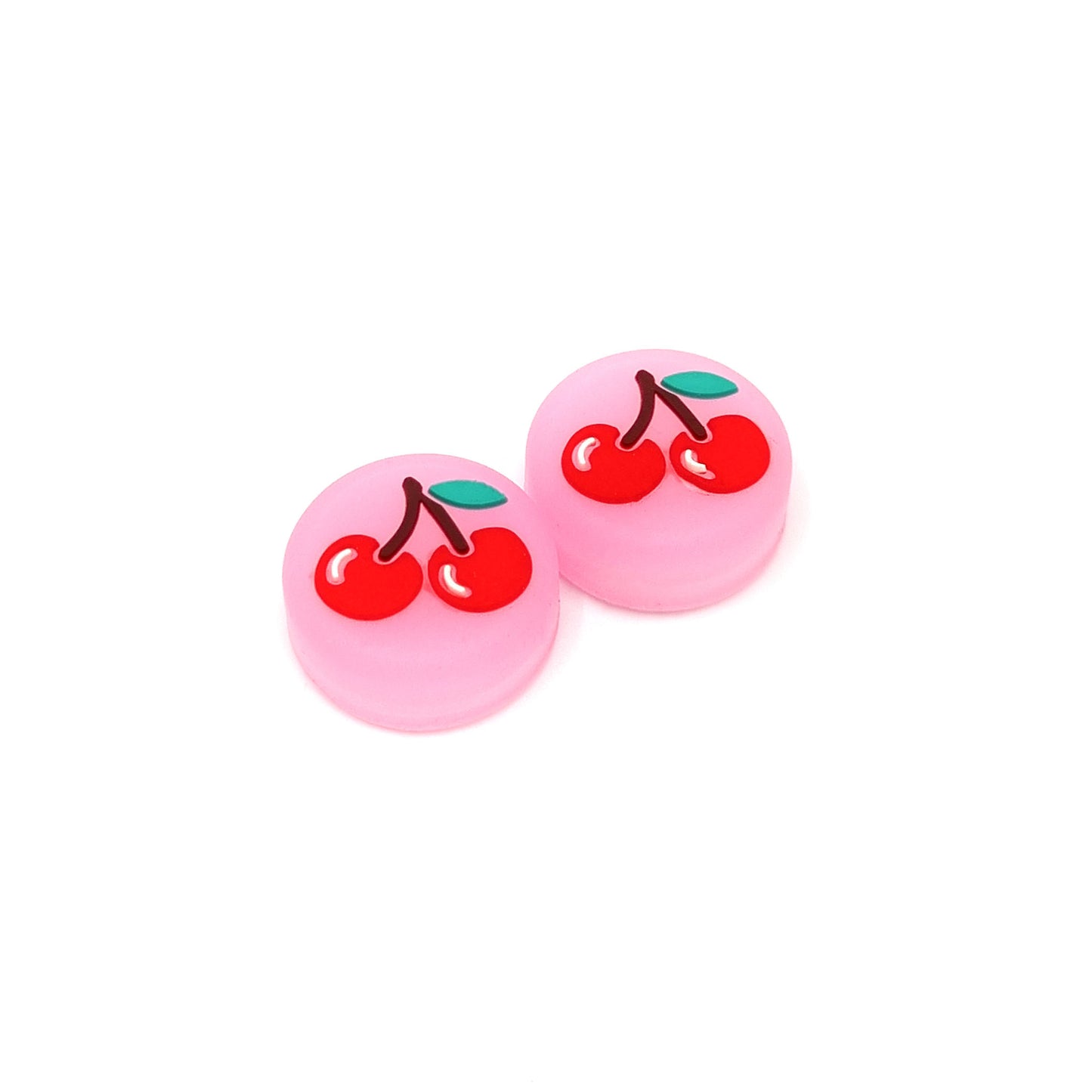 Gaming Thumbgrips | Performance Antislip Thumbsticks | Joystick Cap Thumb Grips | Fruit - Kers roze | Accessoires geschikt voor Nintendo Switch Joy-Con Controllers
