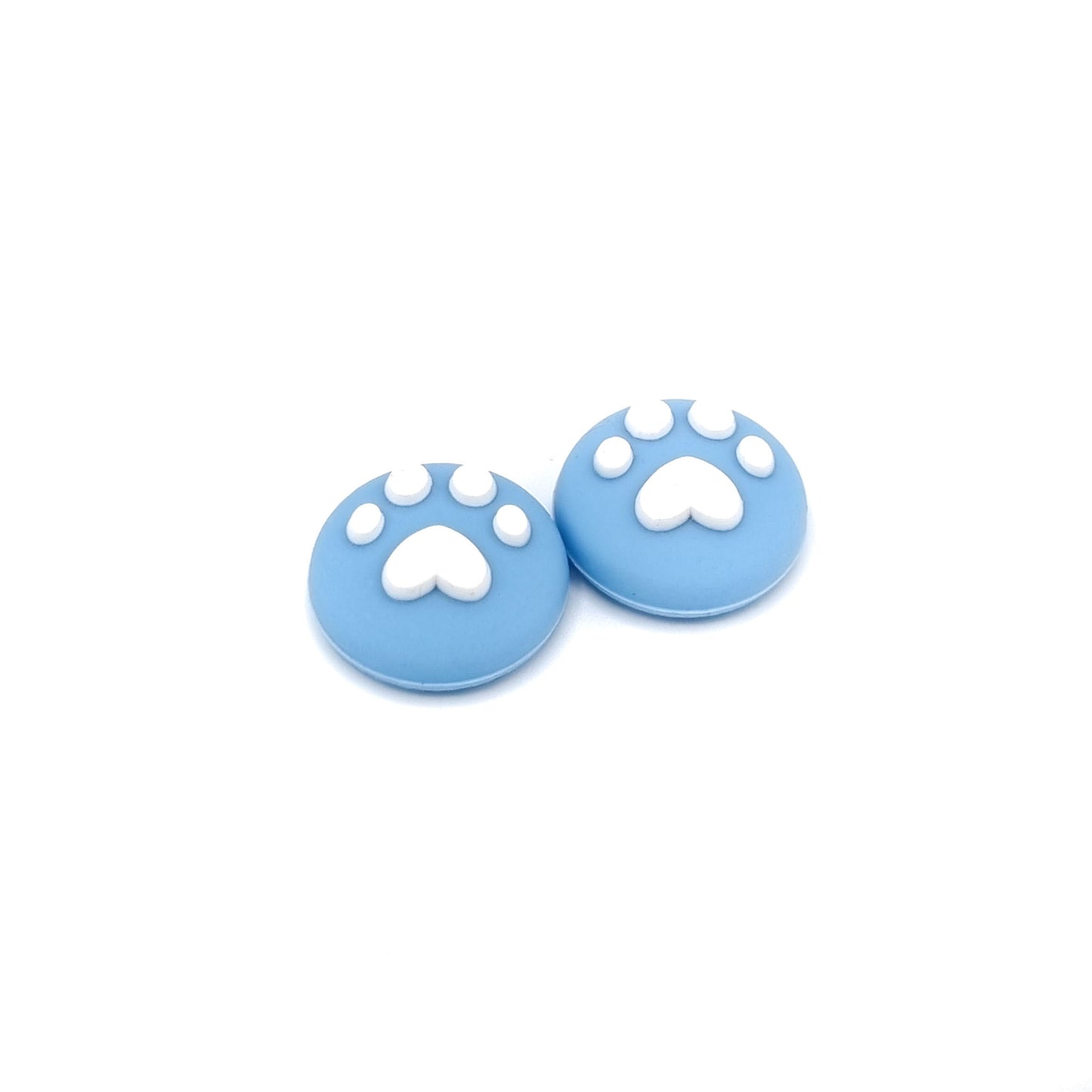 Gaming Thumbgrips | Performance Antislip Thumbsticks | Joystick Cap Thumb Grips | Pootjes - Lichtblauw met Wit | Accessoires geschikt voor Nintendo Switch Joy-Con Controllers