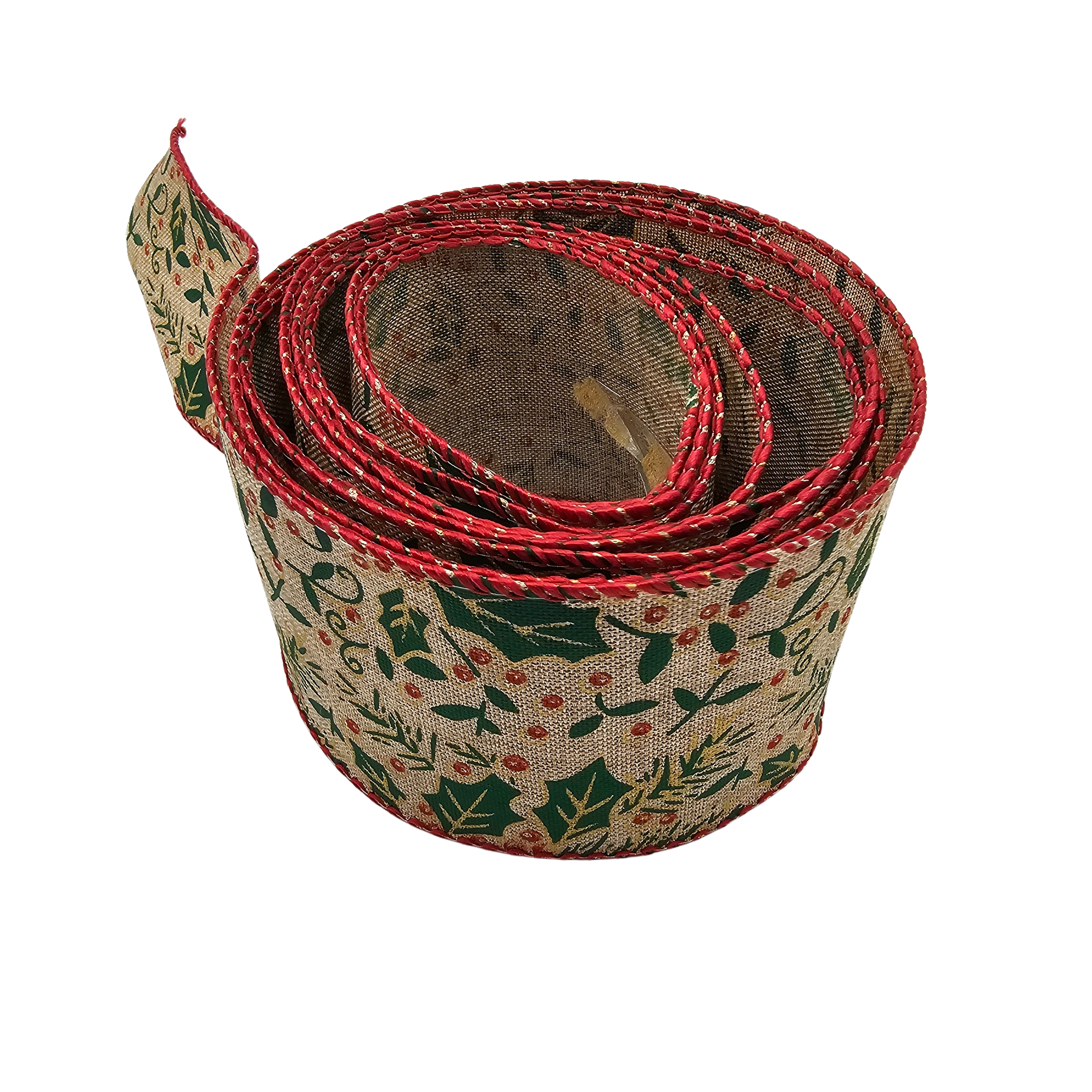 Tree decoration | Decoration | Ribbon | Christmas | Santa Claus | Christmas tree | Christmas | Christmas | Christmas | Xmas | 2.5m | Beige