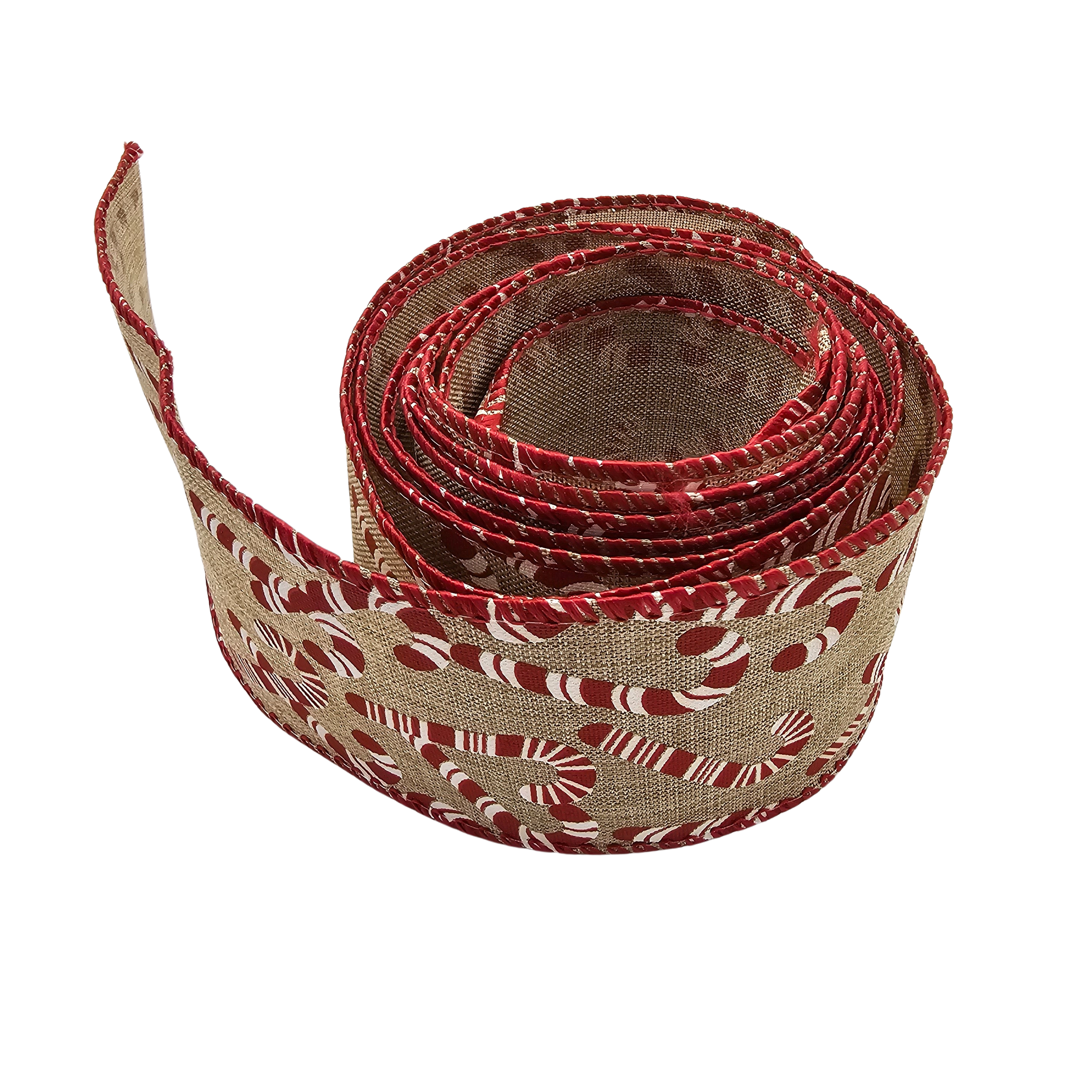 Tree decoration | Decoration | Ribbon | Christmas | Santa Claus | Christmas tree | Christmas | Christmas | Christmas | Xmas | 2.5m | Beige