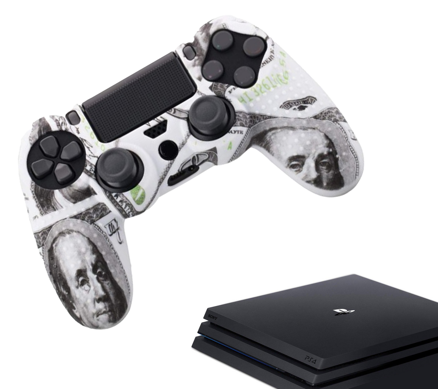 Siliconen Game Controller(s) Hoesjes | Performance Antislip Skin Beschermhoes | Softcover Grip Case | Accessoires geschikt voor Playstation 4 - PS4 | Cash