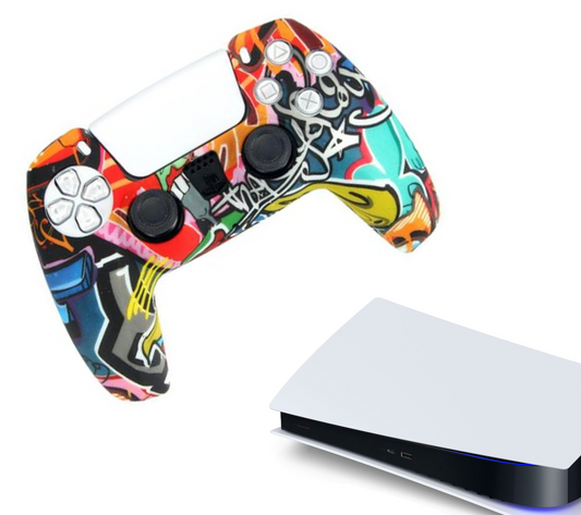 Silikon-Game-Controller-Hüllen | Performance Anti-Rutsch-Hautschutzhülle | Softcover-Griffhülle | Sport | Zubehör passend für Playstation 5 - PS5
