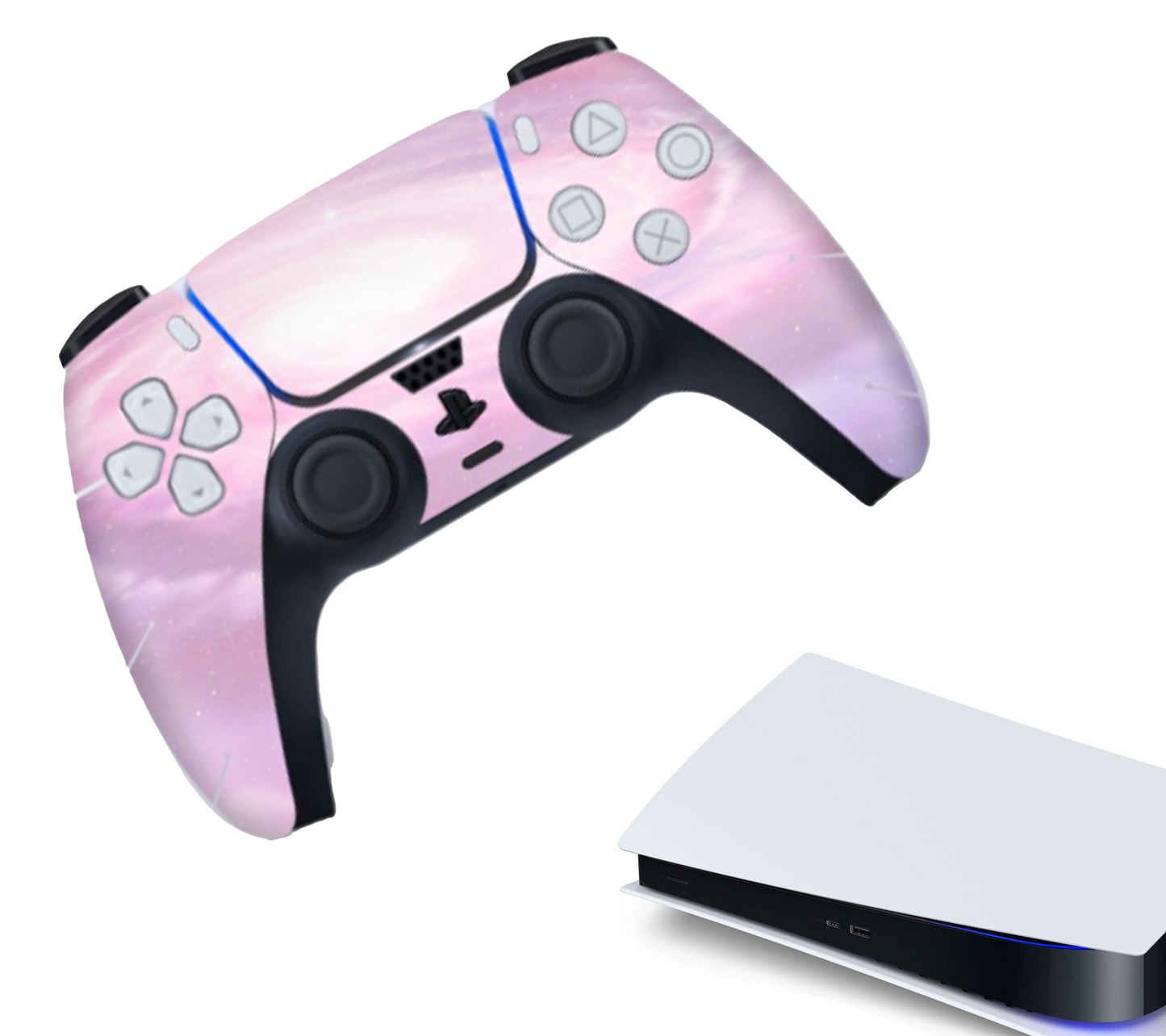 Gaming Controller(s) Stickers | Protection Skin | Grip Case | Pink | Accessories suitable for Playstation 5 - PS5