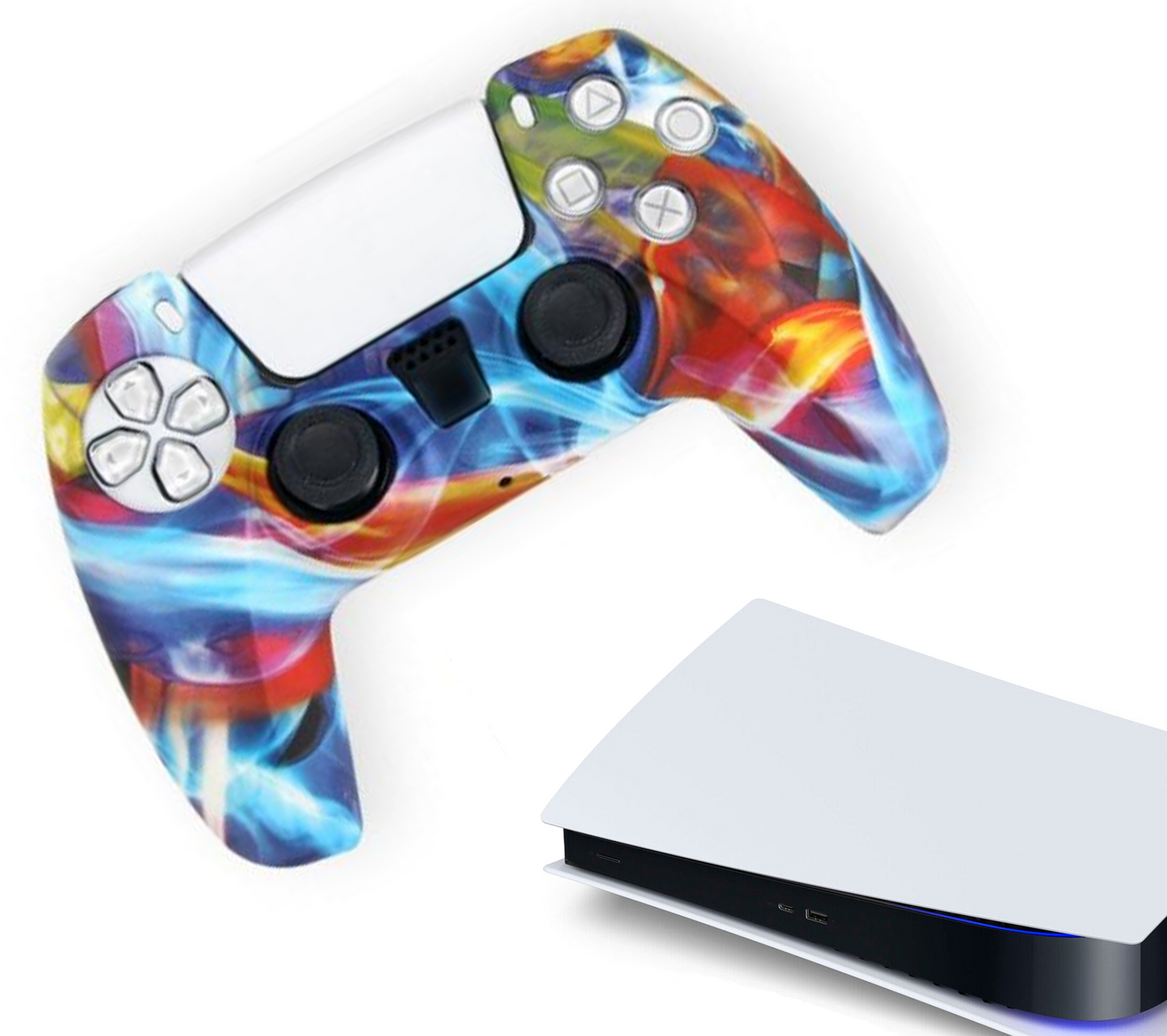 Siliconen Game Controller(s) Hoesjes | Performance Antislip Skin Beschermhoes | Softcover Grip Case | Accessoires geschikt voor Playstation 5 - PS5 | Colors