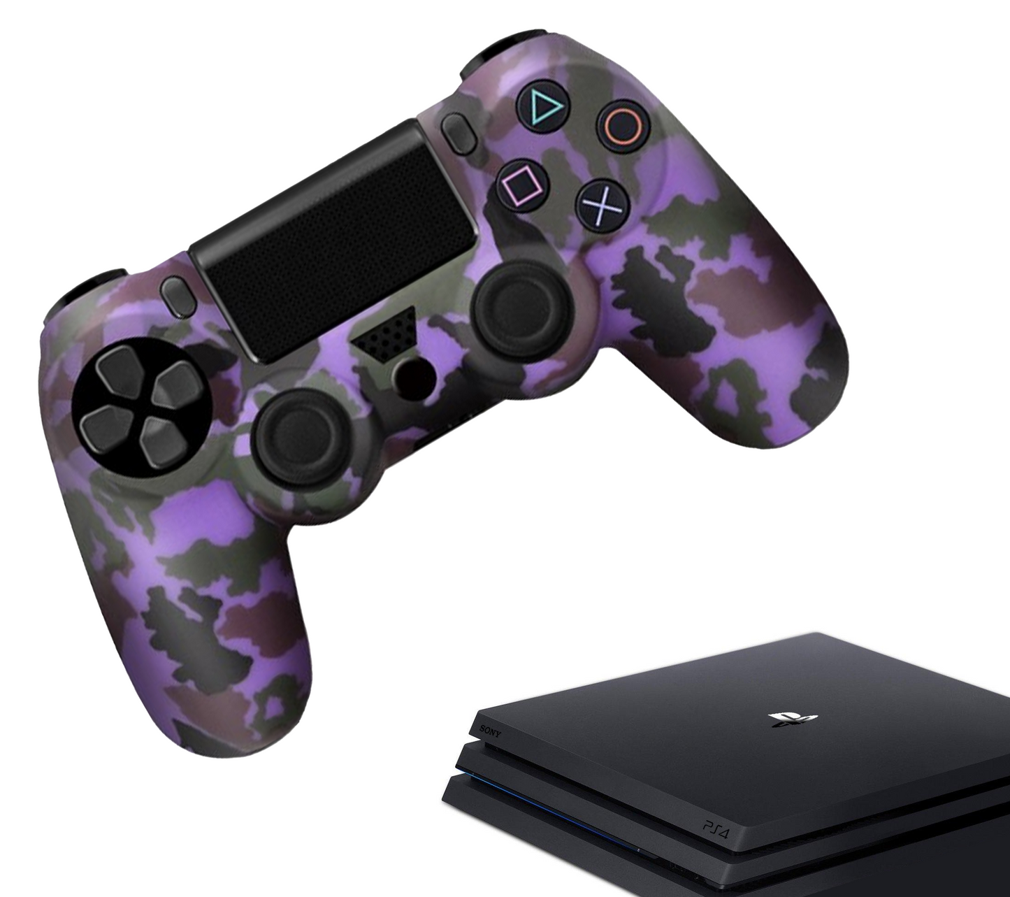 Silicone Game Controller(s) Cases | Performance Anti-slip Skin Protective Cover | Softcover Grip Case | Purple | Accessories suitable for Playstation 4 - PS4