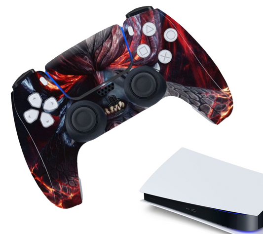 Gaming Controller(s) Stickers | Protection Skin | Grip Case | Beast | Accessories suitable for Playstation 5 - PS5