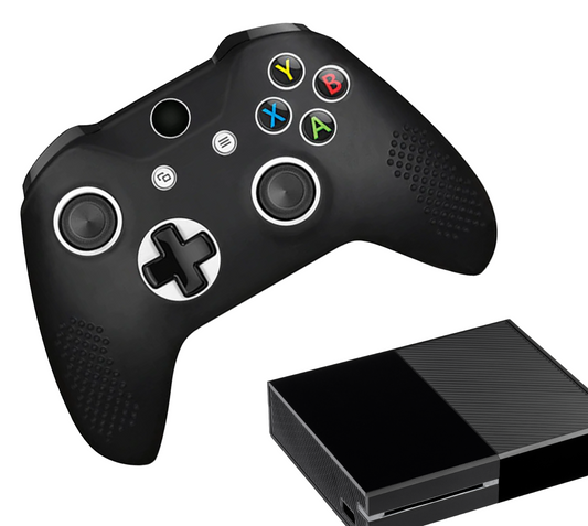 Siliconen Game Controller(s) Hoesjes | Performance Antislip Skin Beschermhoes | Softcover Grip Case | Zwart | Accessoires geschikt voor Xbox One | Zwart