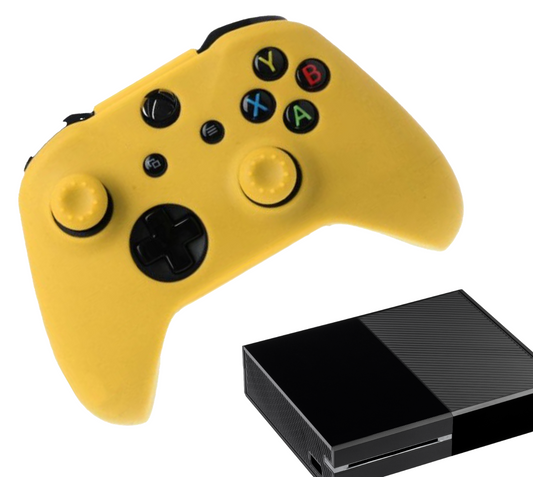 Siliconen Game Controller(s) Hoesjes | Performance Antislip Skin Beschermhoes | Softcover Grip Case | Accessoires geschikt voor Xbox One | Geel