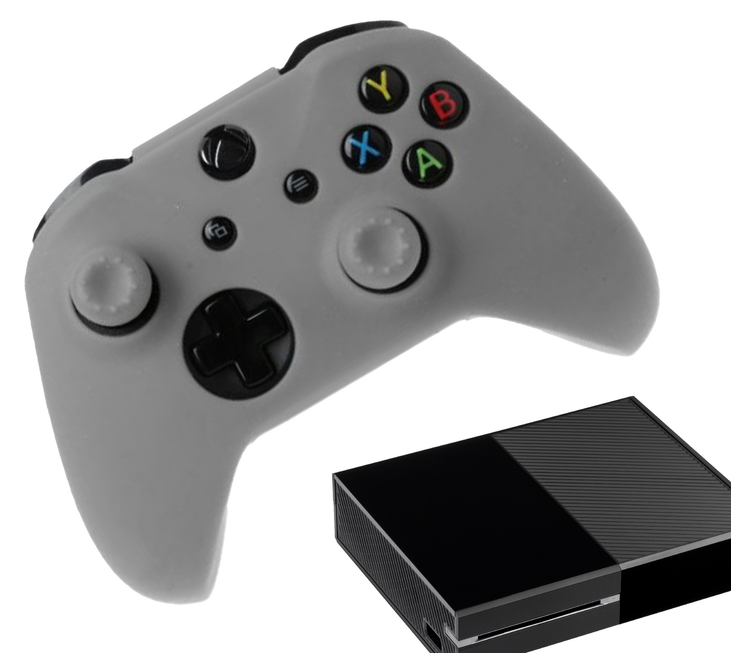 Siliconen Game Controller(s) Hoesjes | Performance Antislip Skin Beschermhoes | Softcover Grip Case | Grijs | Accessoires geschikt voor Xbox One