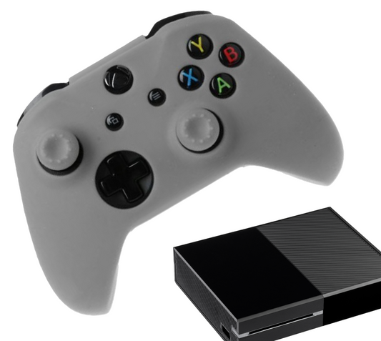 Siliconen Game Controller(s) Hoesjes | Performance Antislip Skin Beschermhoes | Softcover Grip Case | Accessoires geschikt voor Xbox One | Grijs