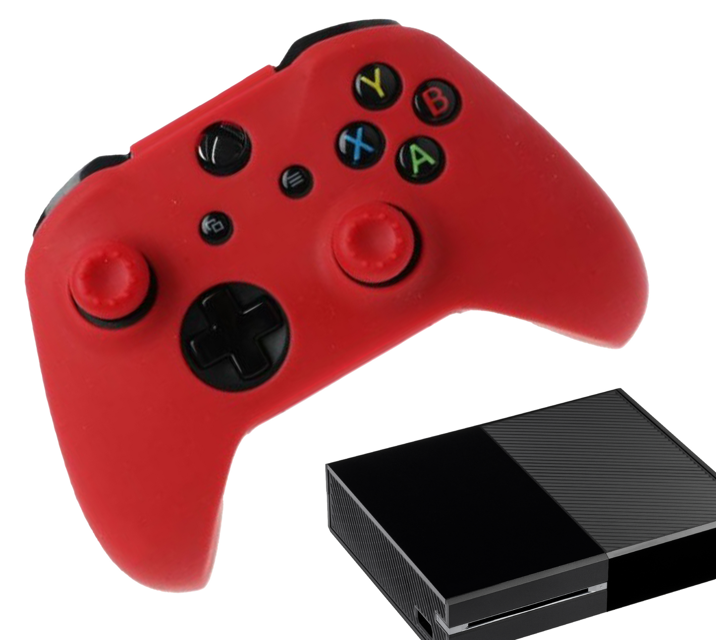 Siliconen Game Controller(s) Hoesjes | Performance Antislip Skin Beschermhoes | Softcover Grip Case | Rood | Accessoires geschikt voor Xbox One