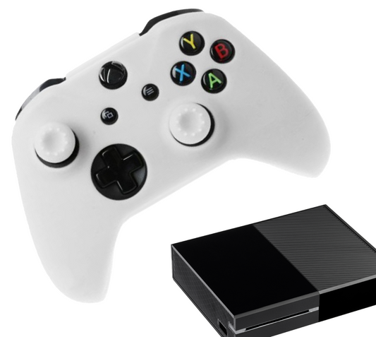 Siliconen Game Controller(s) Hoesjes | Performance Antislip Skin Beschermhoes | Softcover Grip Case | Accessoires geschikt voor Xbox One | Wit