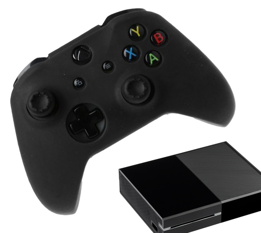 Siliconen Game Controller(s) Hoesjes | Performance Antislip Skin Beschermhoes | Softcover Grip Case | Zwart | Accessoires geschikt voor Xbox One | Zwart Grip