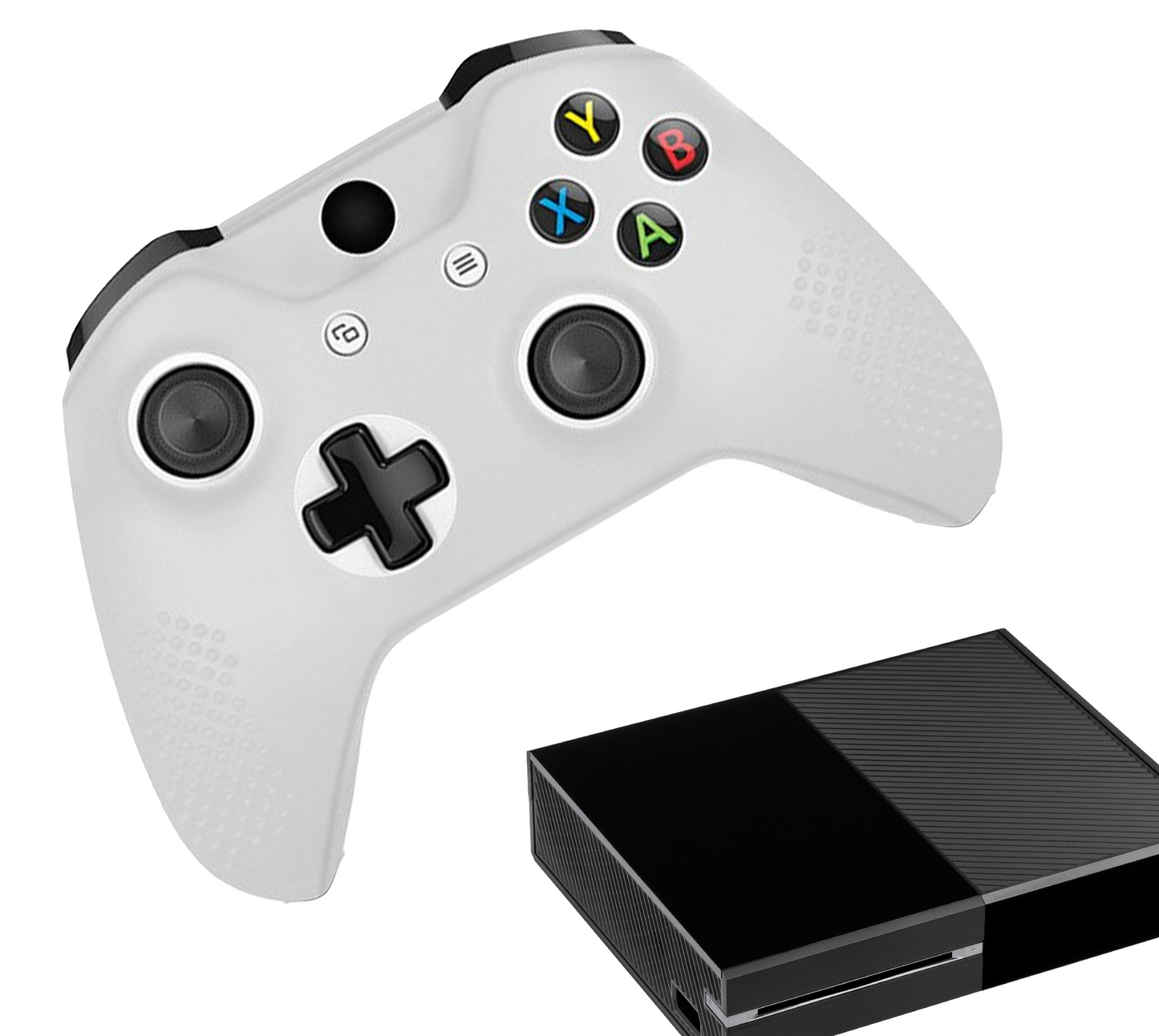 Siliconen Game Controller(s) Hoesjes | Performance Antislip Skin Beschermhoes | Softcover Grip Case | Wit | Accessoires geschikt voor Xbox One