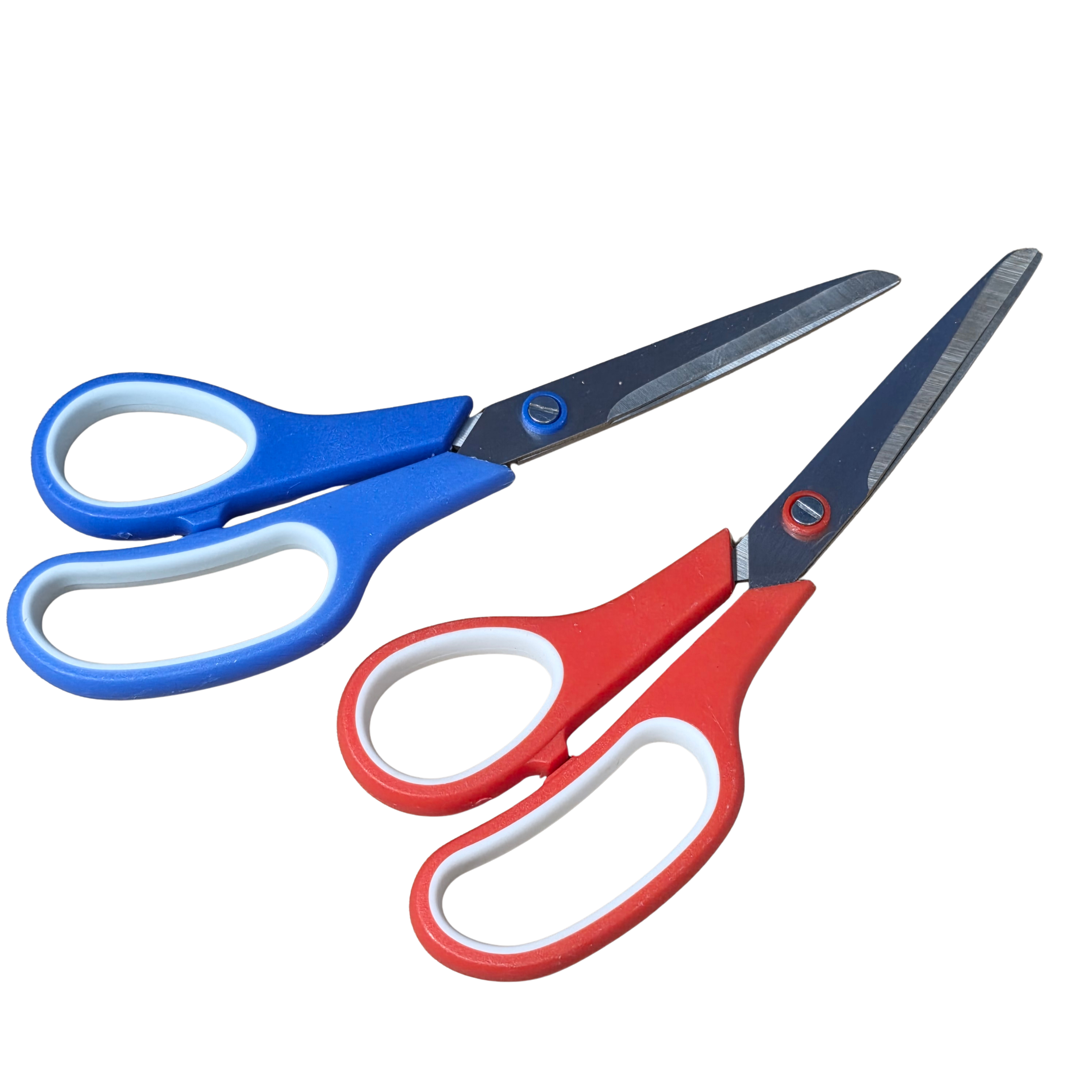 Roestvrije Universele Scharenset - Scharen - Knippen & Knutselen - Keukenschaar - Set van 2 scharen - Blauw/Rood