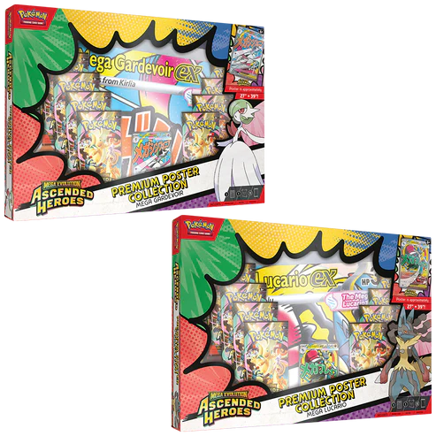 [PRE ORDER] Ascended Heroes Premium Poster Collection - Mega Lucario & Gardevoir set - Pokémon TCG