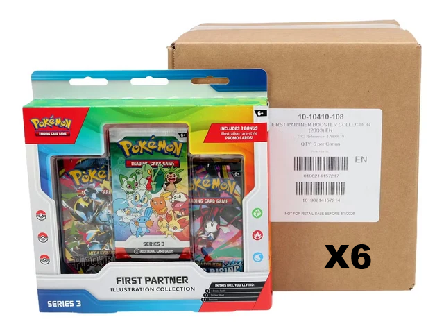 🇬🇧 First Partner Illustration Collection Series 3 - Case van 6 - Pokémon TCG