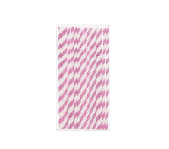 Paper Straws | Pink | Paper Straws | Cocktails | Drinks | Environmentally friendly &amp; Sustainable | 40 pieces