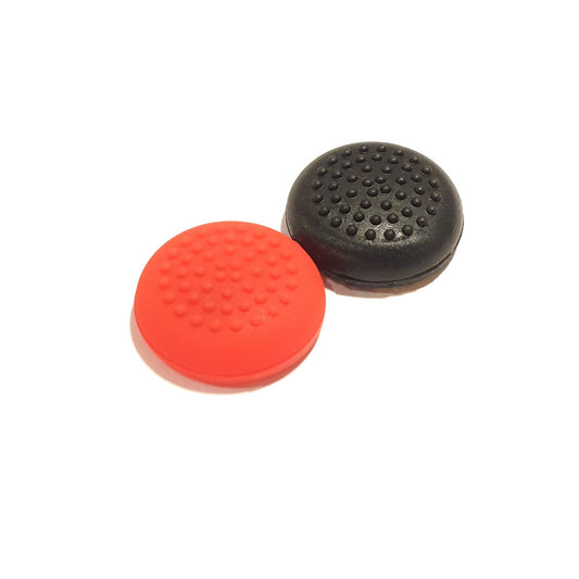 Gaming Thumb Grips | Performance Anti-slip Thumbsticks | Joystick Cap Thumb Grips | Thumbs Dots - Black/Red | Accessories suitable for Nintendo Switch Joy-Con Controllers