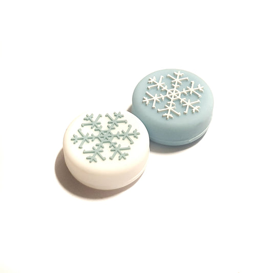 Gaming Thumb Grips | Performance Anti-slip Thumbsticks | Joystick Cap Thumb Grips | Snowflake - White/Blue | Accessories suitable for Nintendo Switch Joy-Con Controllers