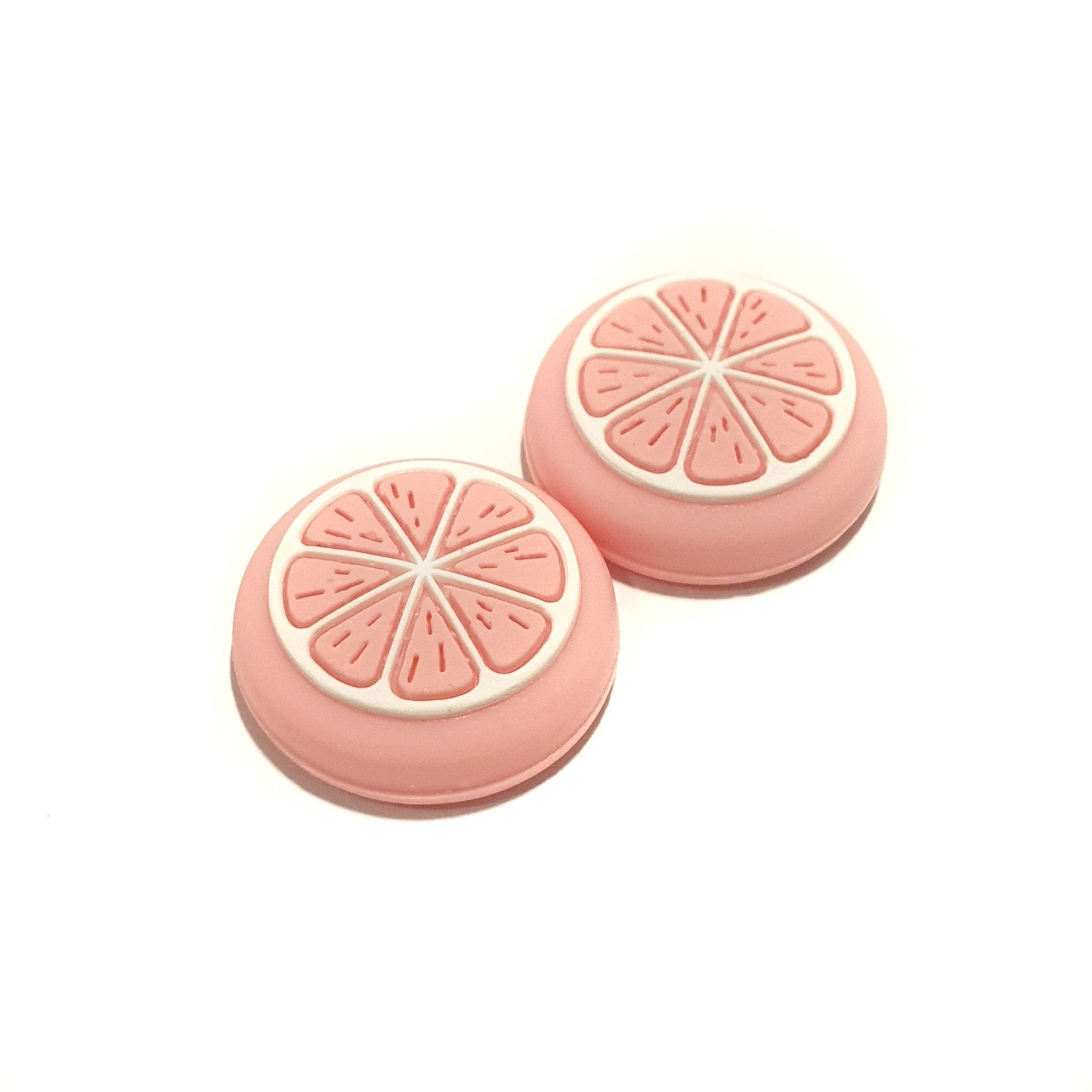 Gaming Thumb Grips | Performance Anti-slip Thumbsticks | Joystick Cap Thumb Grips | Fruit - Pink | Accessories suitable for Nintendo Switch Joy-Con Controllers