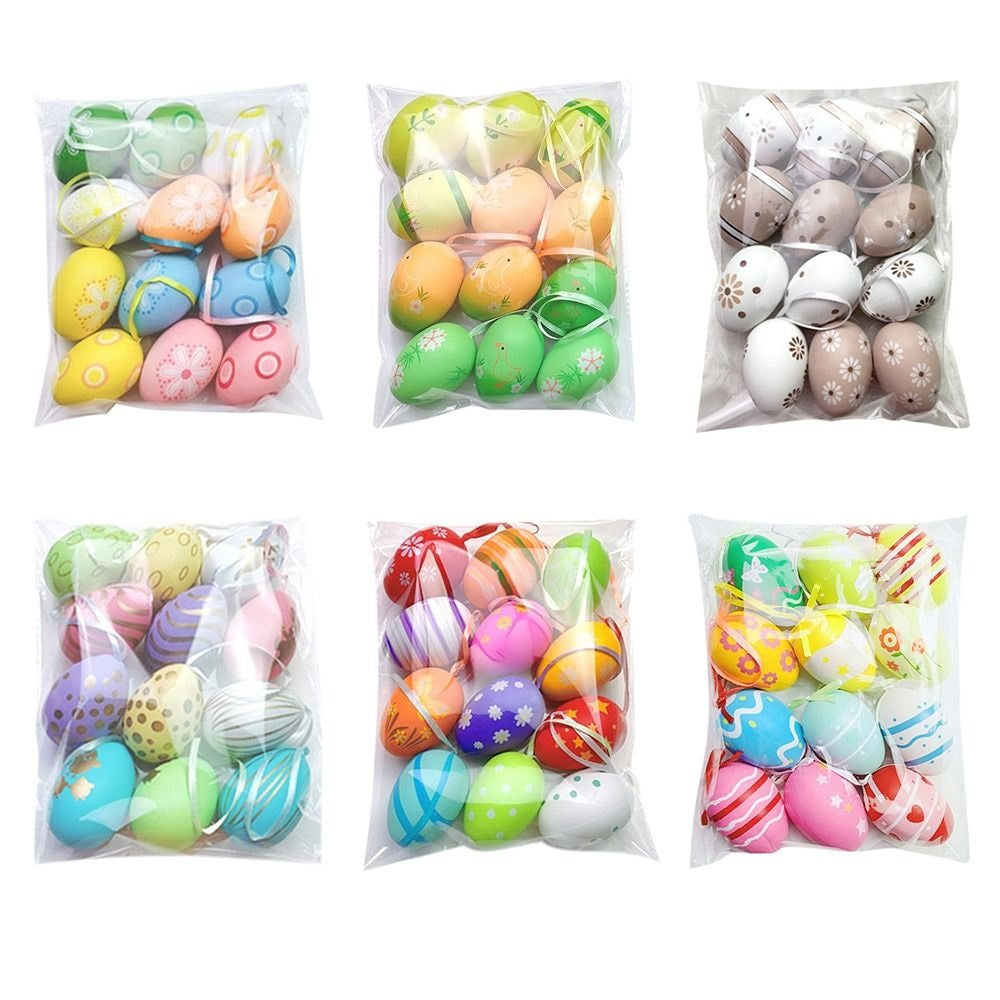 Pasen | Easter | Paashaas | Paaseieren Bloemetjes | Ophangen | Set van 10 stuks in verschillende kleuren