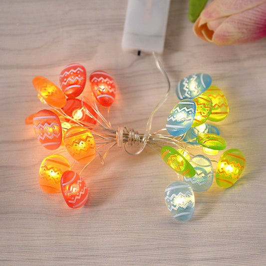 Pasen | Easter | Paashaas | Verlichting | Paasverlichting | Lichtslang met 20 Lampjes | Gekleurde Eieren | Color Eggs