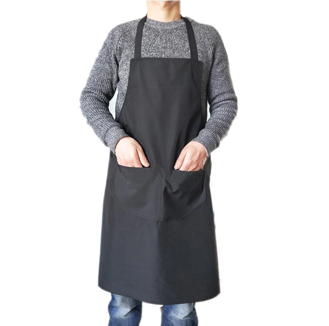 Budget Apron | Cooking apron | Cooking | Painting | Paint apron | Dyeing | One Size (Maximum circumference 100cm) | Black